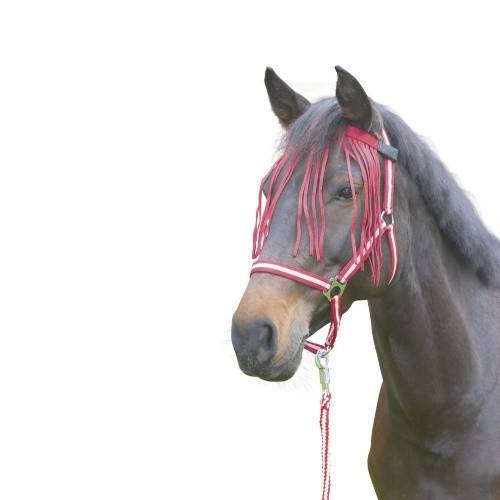 Chasse Mouche à Franges - Anti-mouche Poney Poney - Rouge - Imagen 1