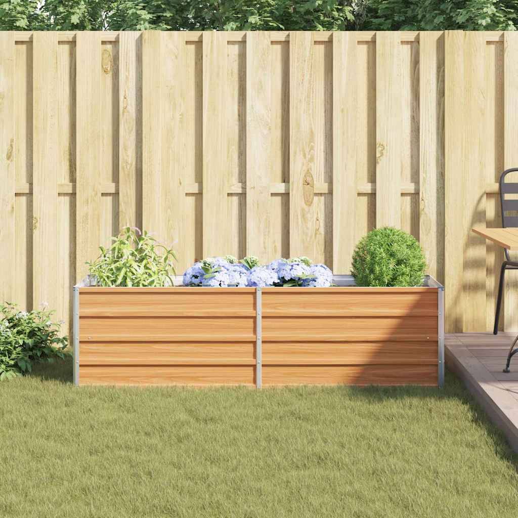 Prolenta Premium - Jardinière acier marron 160 x 40 x 45 cm - Prolenta premium p327.6 - Image 4