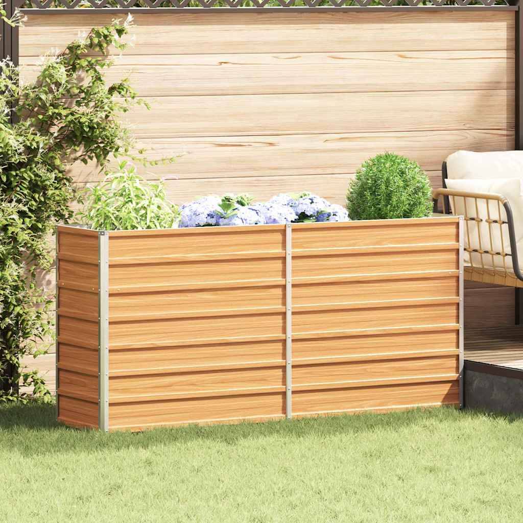 Prolenta Premium - Jardinière acier marron 160 x 40 x 45 cm - Prolenta premium p327.6 - Image 1