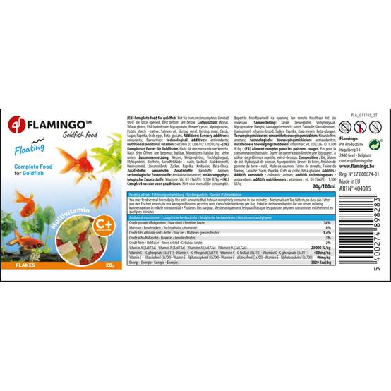 Aliment poisson rouge et carassins 20 g , 100 ml - Imagen 3