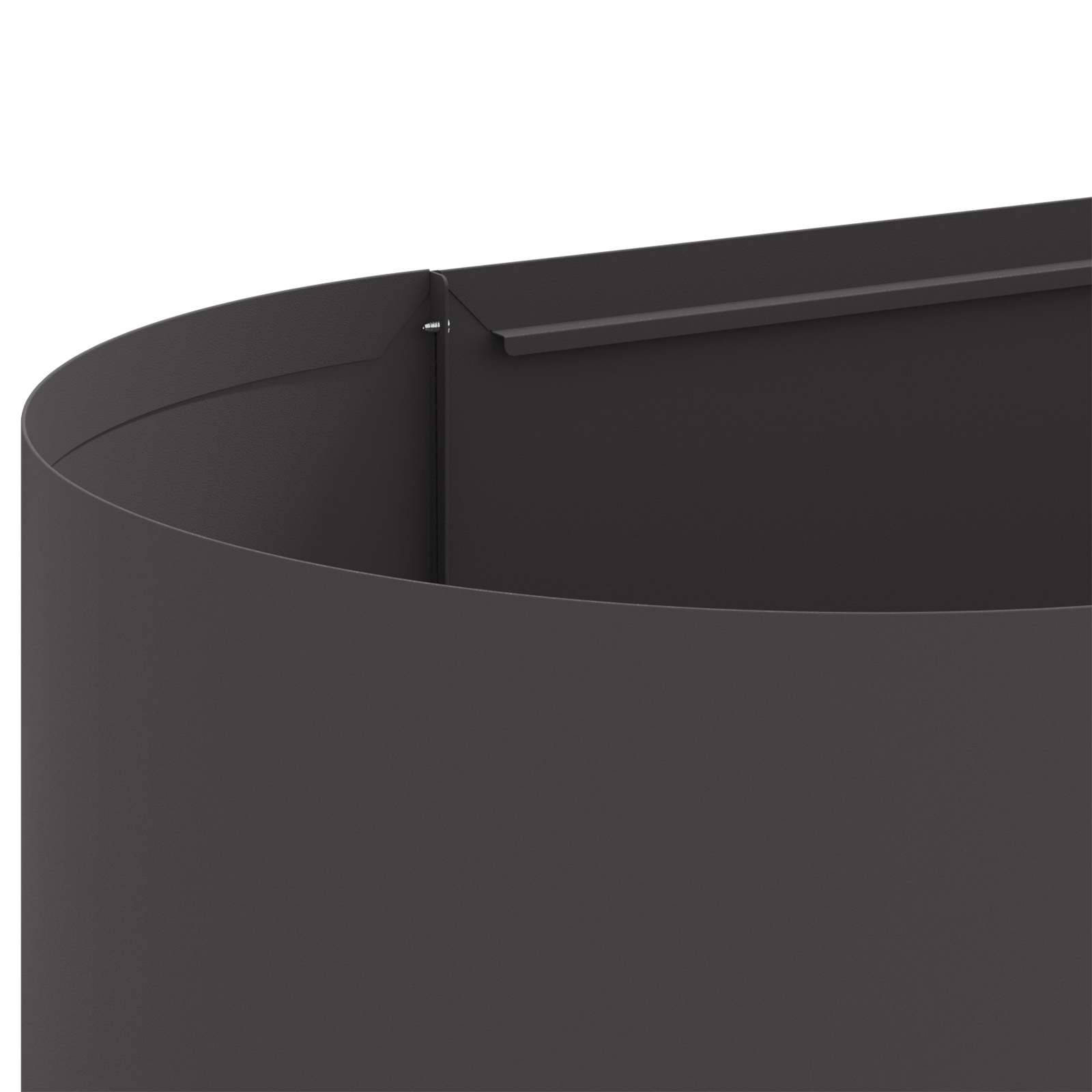 ComfortXL - Carré potager acier extérieur légumes herbes base ouverte 280x40x40cm noir - ComfortXL Outdoor Living - Image 6