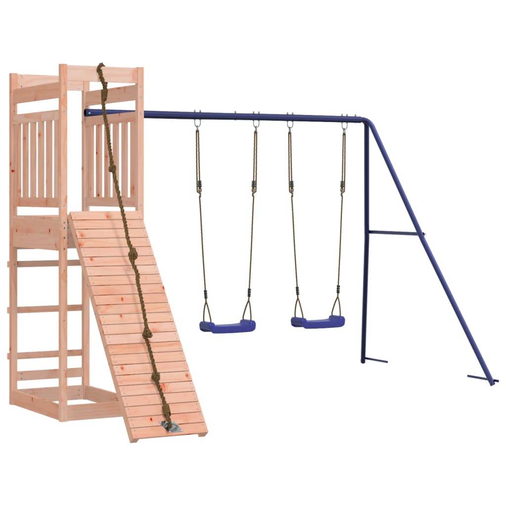 Helloshop26 - Aire de jeux d'extérieur balançoires toboggan portiques robuste jeux jardin 314 x 256 x 207 cm bois massif de douglas - Imagen 3