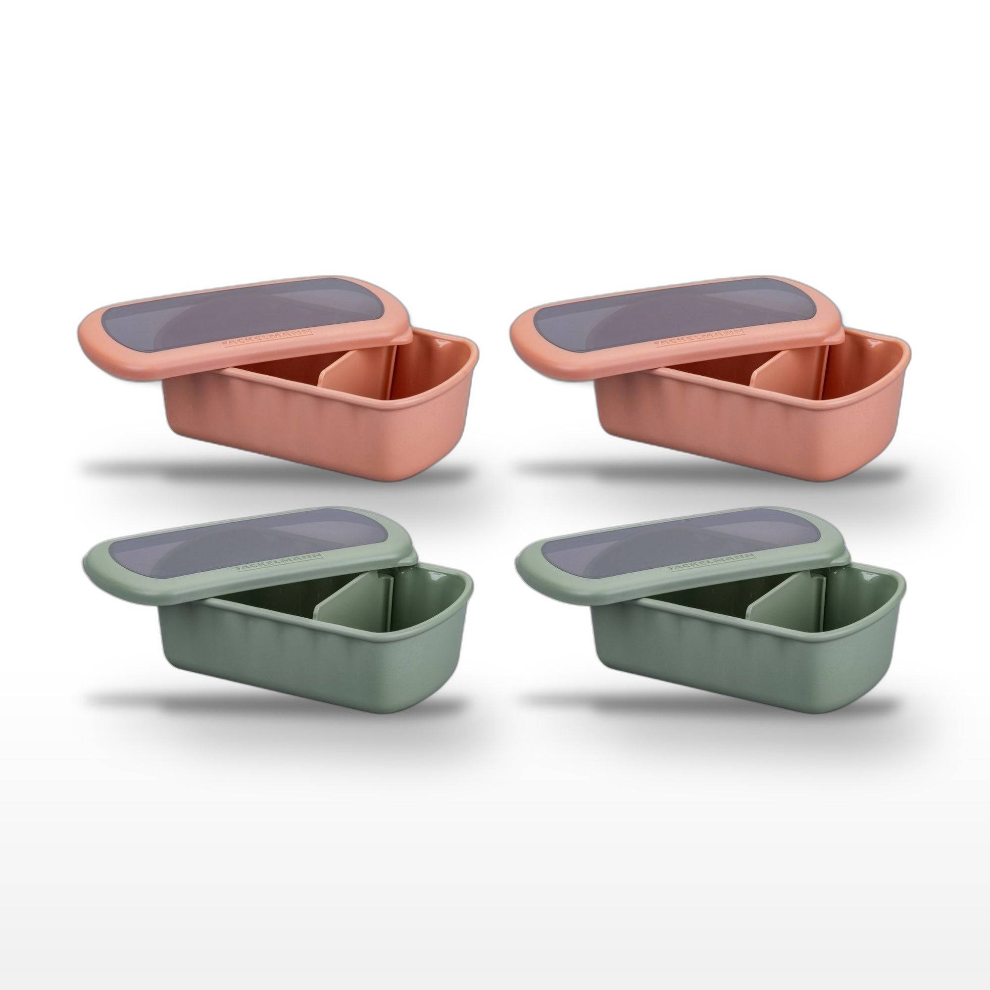 Lot de 4 lunch box 1L avec compartiments Fackelmann Storage - Image 1