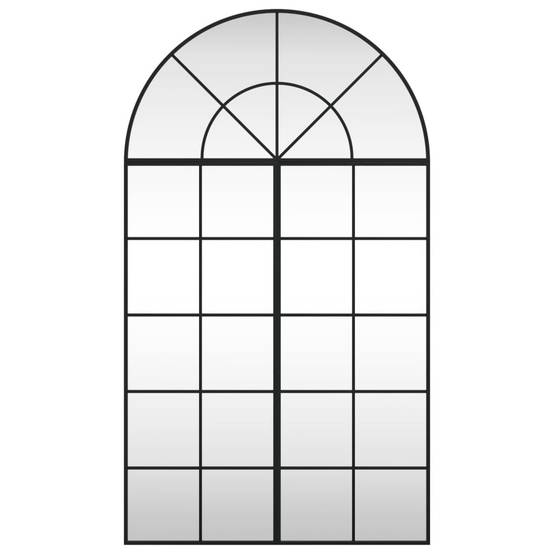 Maison Chic - Miroir mural - Miroir décoratif noir 80x140 cm arche fer - Image 3