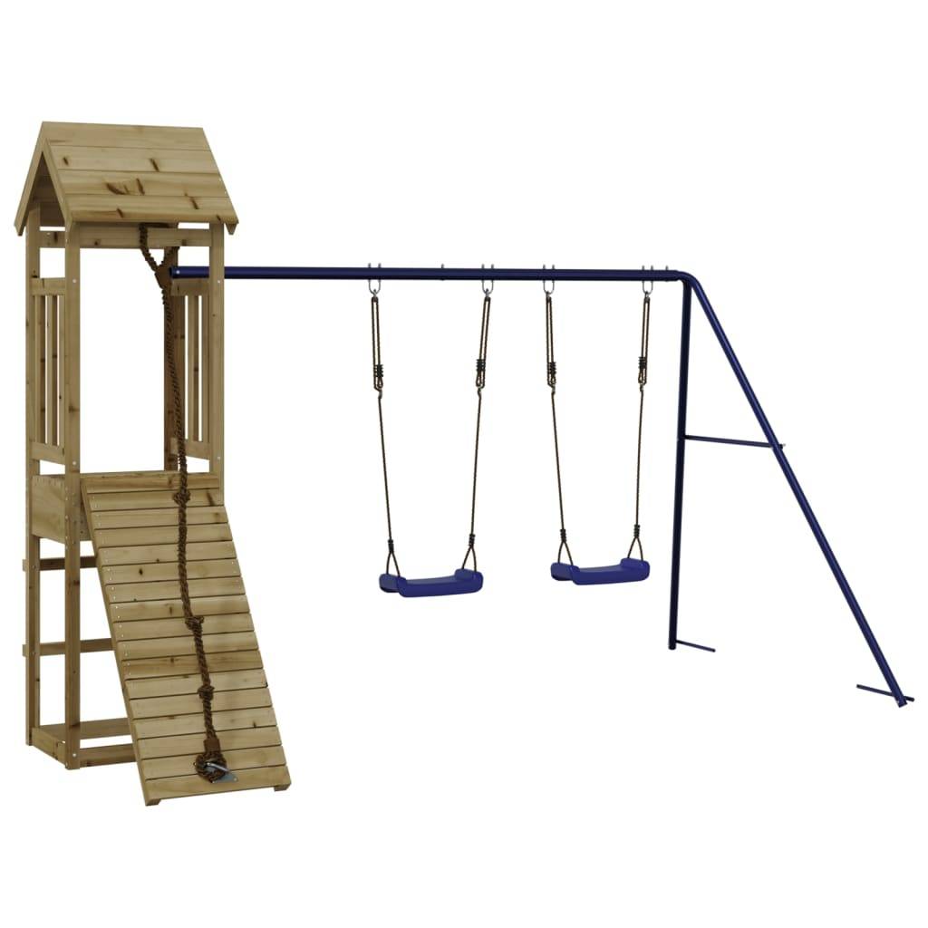 Helloshop26 - Aire de jeux d'extérieur 308 x 196 x 207 cm bois de pin imprégné - Imagen 1
