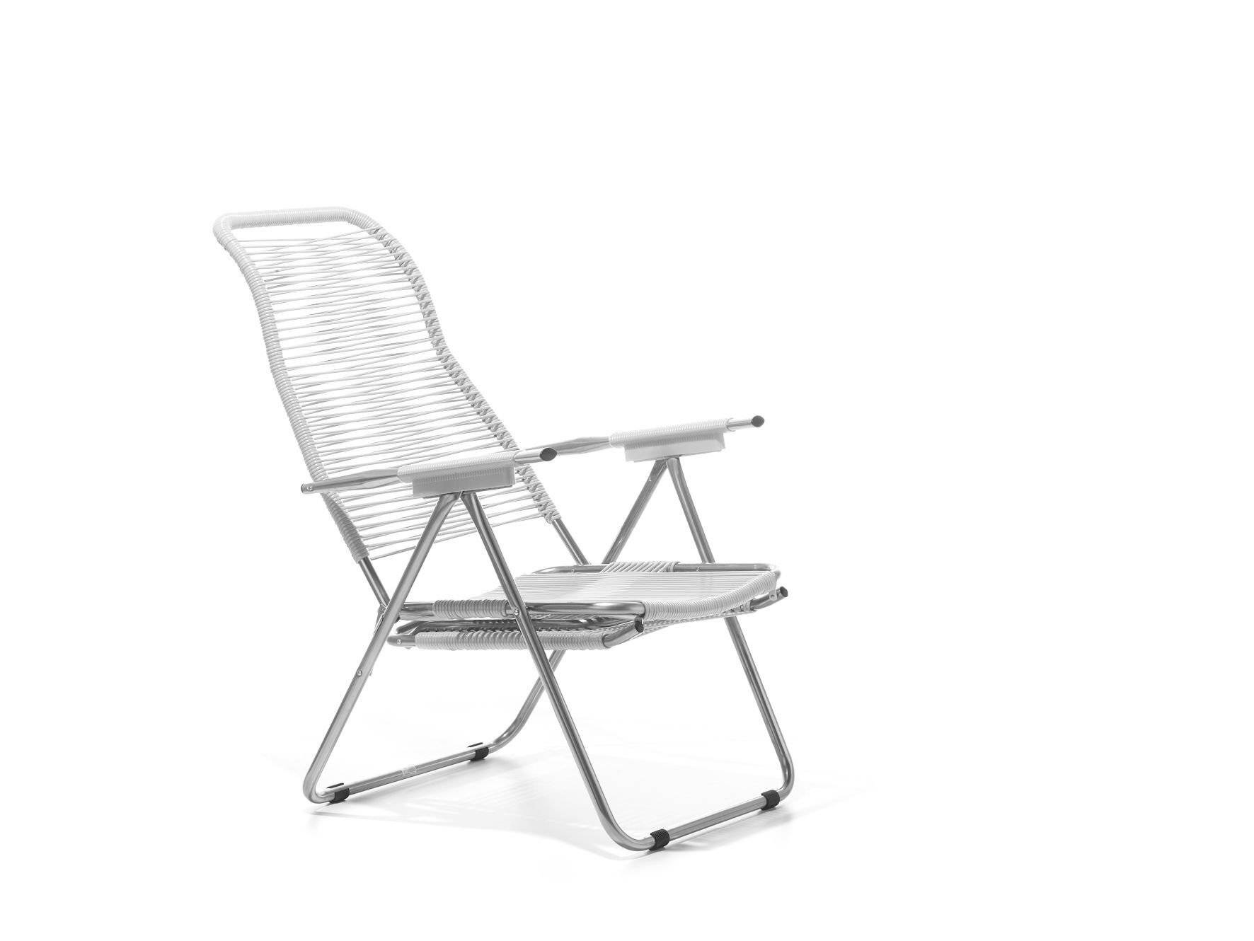 Fiam - Fauteuil Relax SPAGHETTI Aluminium BRUT PVC BLANC 127/168x60x73/108 cm FIAM - Image 2