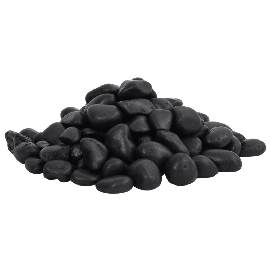 Galets Décoratifs Noirs Pierres Naturelles pour Jardin & Aquarium Aménagement Paysager 2-5 cm 25 kg - ComfortXL Outdoor Living - Image 3