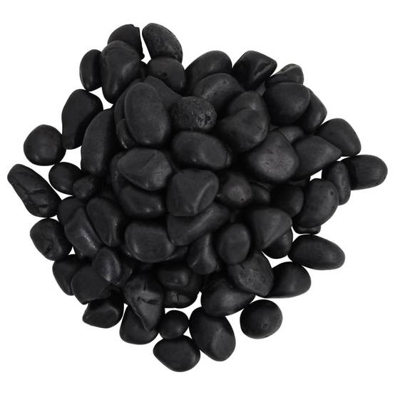 Galets Décoratifs Noirs Pierres Naturelles pour Jardin & Aquarium Aménagement Paysager 2-5 cm 25 kg - ComfortXL Outdoor Living - Image 4