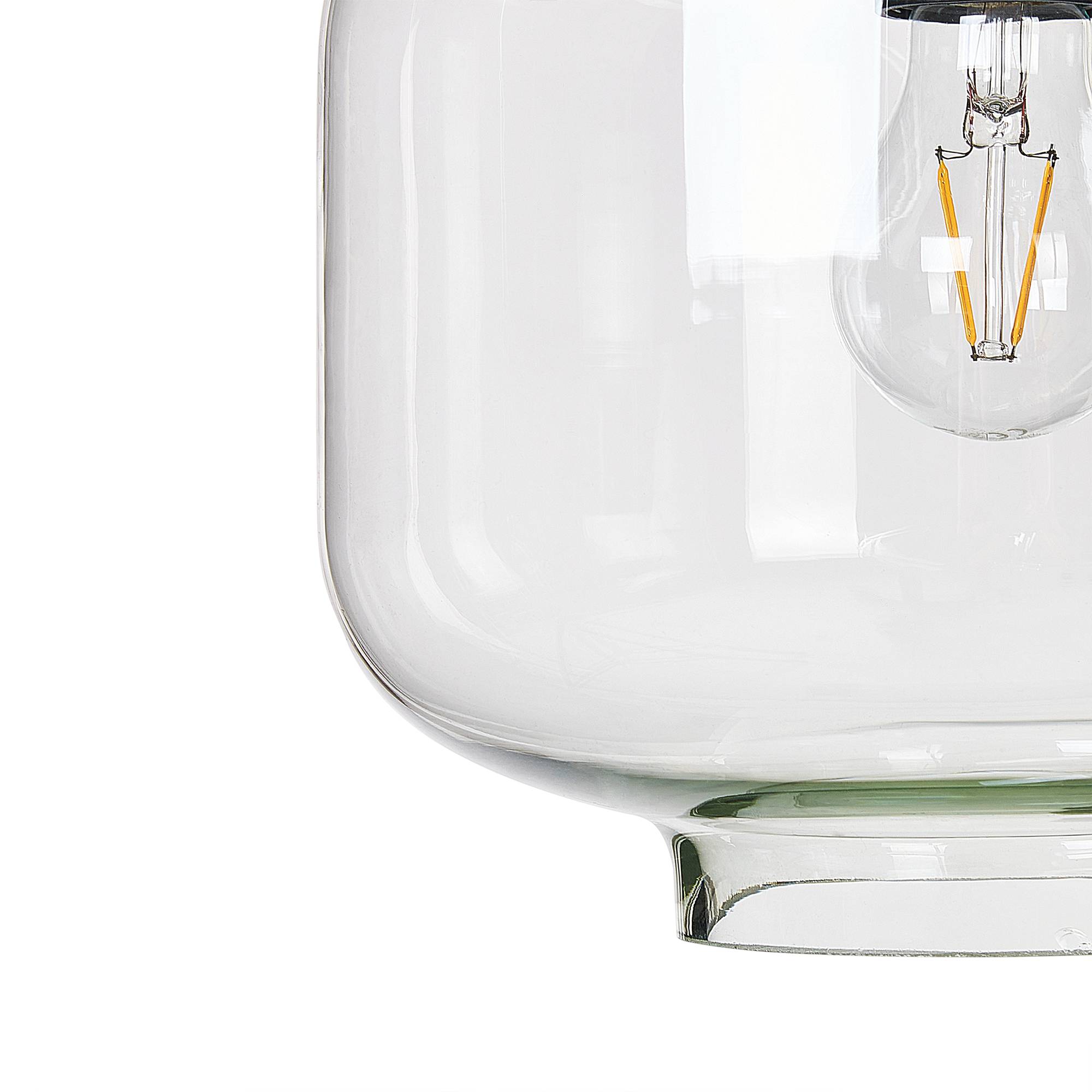 Beliani - Lampe suspension Verre Transparent BEMBOKA - 40x26x155- Beliani - Image 6