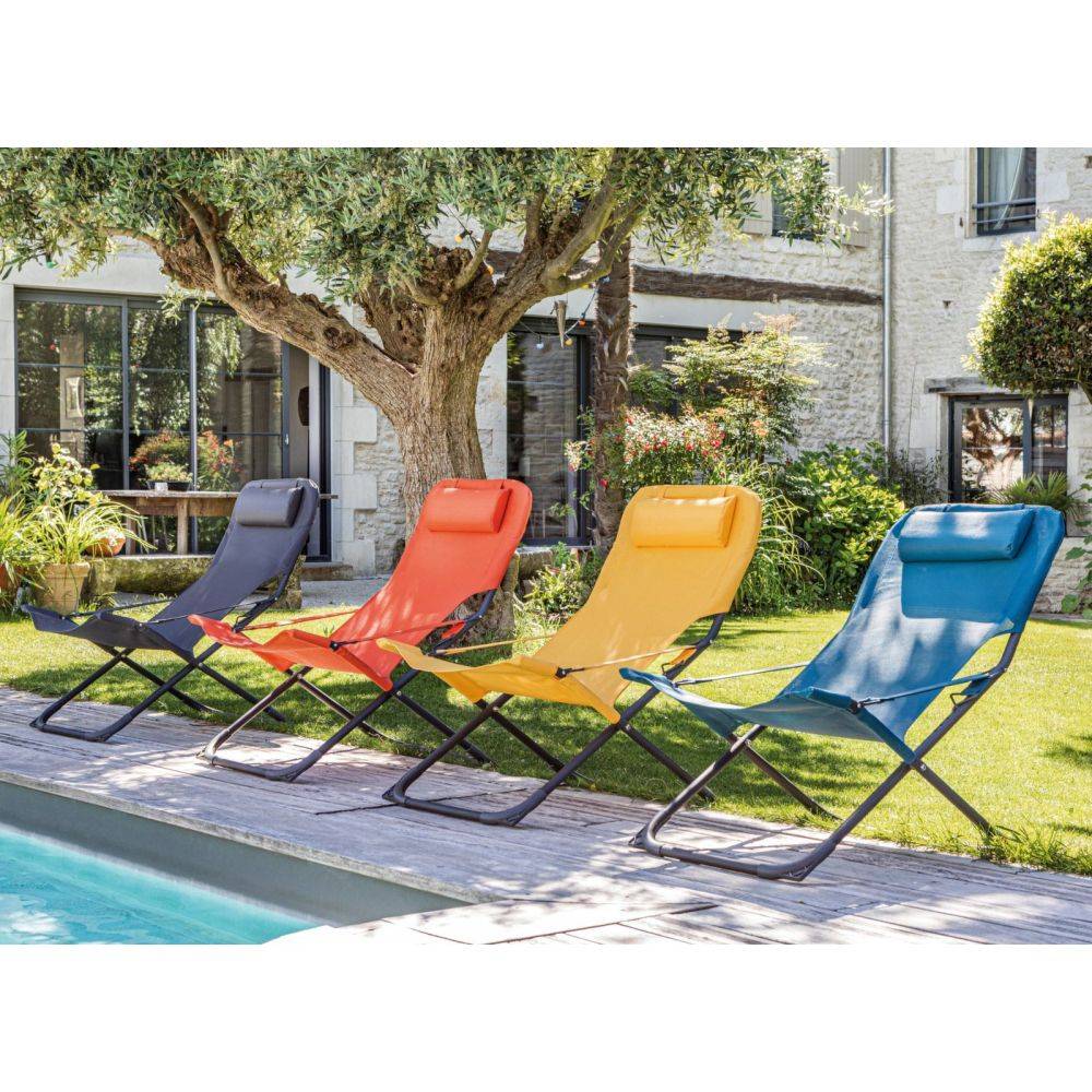 Proloisirs - Chaise relax en acier et toile Easy - Imagen 3