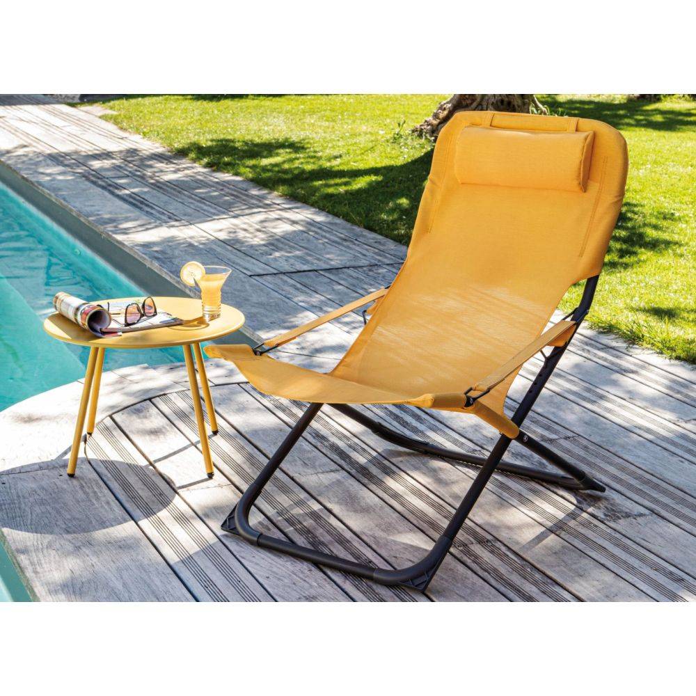 Proloisirs - Chaise relax en acier et toile Easy - Imagen 2