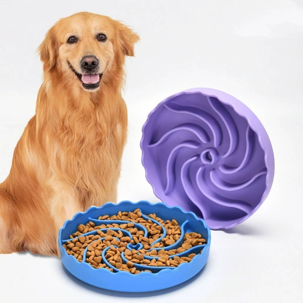 IntiMeg - Bol anti-glouton en silicone pour chien Violet IntiMeg - Image 1