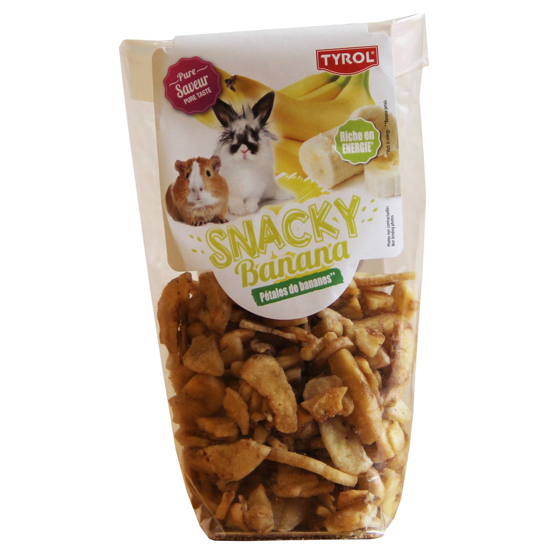 Tyrol - Snacky de plátano para roedores, 90 g - TYROL