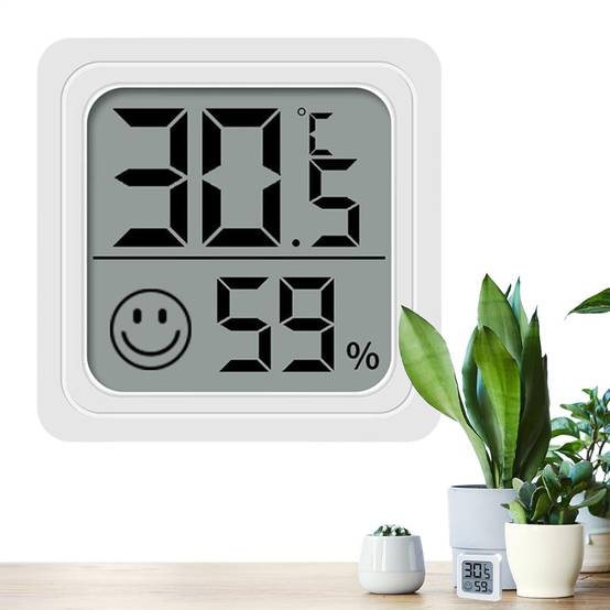 Thermomètre Hygromètre électronique 5×5×1.5 cm Blanc - IntiMeg - Image 4