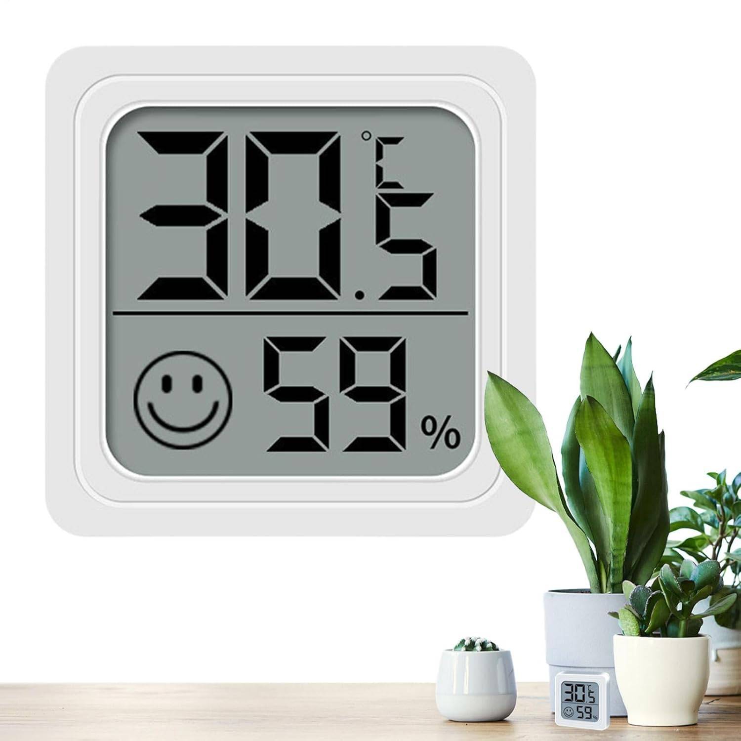 Thermomètre Hygromètre électronique 5×5×1.5 cm Blanc - IntiMeg - Image 4