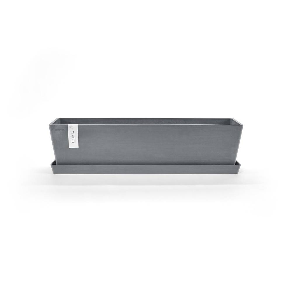 Ecopots - Pot Rectangulaire Bruges 80 Bleu Gris - 80 x 20 x H. 20 cm - 25 L ECOPOTS - Imagen 3