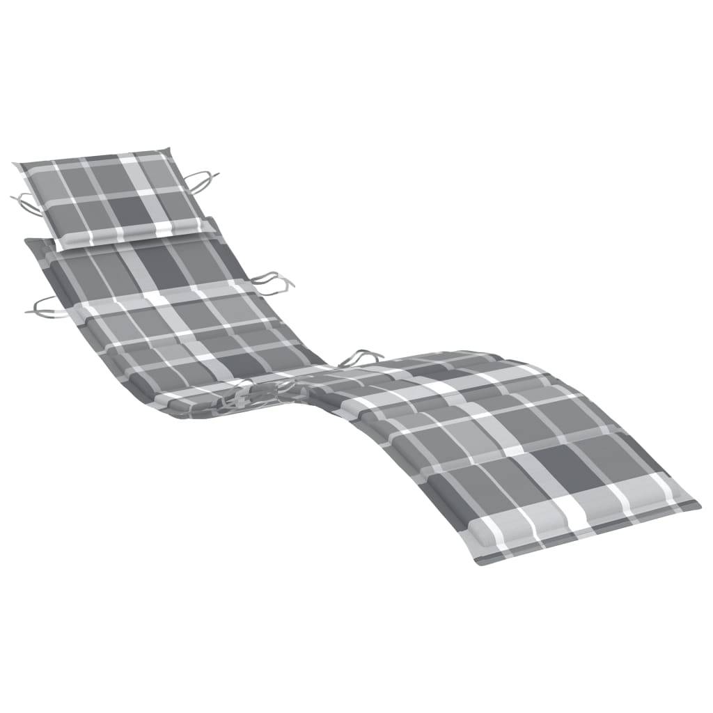 Helloshop26 - Transat chaise longue bain de soleil lit de jardin terrasse meuble d'extérieur avec table et coussin bois d'acacia - Imagen 5