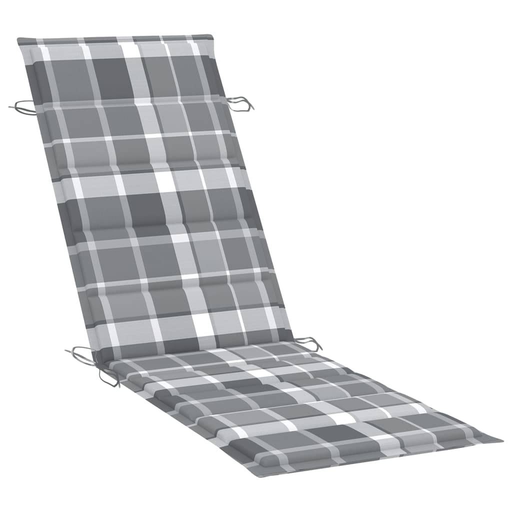 Helloshop26 - Transat chaise longue bain de soleil lit de jardin terrasse meuble d'extérieur avec table et coussin bois d'acacia - Imagen 4