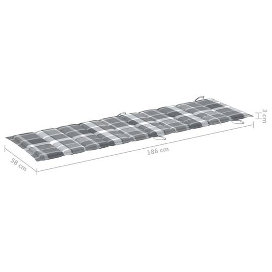 Helloshop26 - Transat chaise longue bain de soleil lit de jardin terrasse meuble d'extérieur avec table et coussin bois d'acacia - Imagen 7