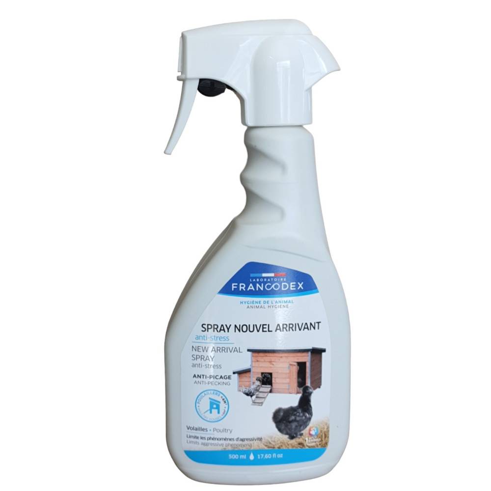 Francodex - Spray nouvel arrivant Volailles anti stress 500ML - Imagen 1