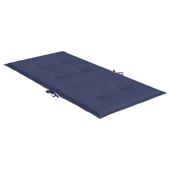 Lot de 2 Coussins Fauteuil Dossier Bas Tissu Polyester Imperméable pour Extérieur Bleu Marine 100x50cm – ComfortXL Outdoor Living - Image 6