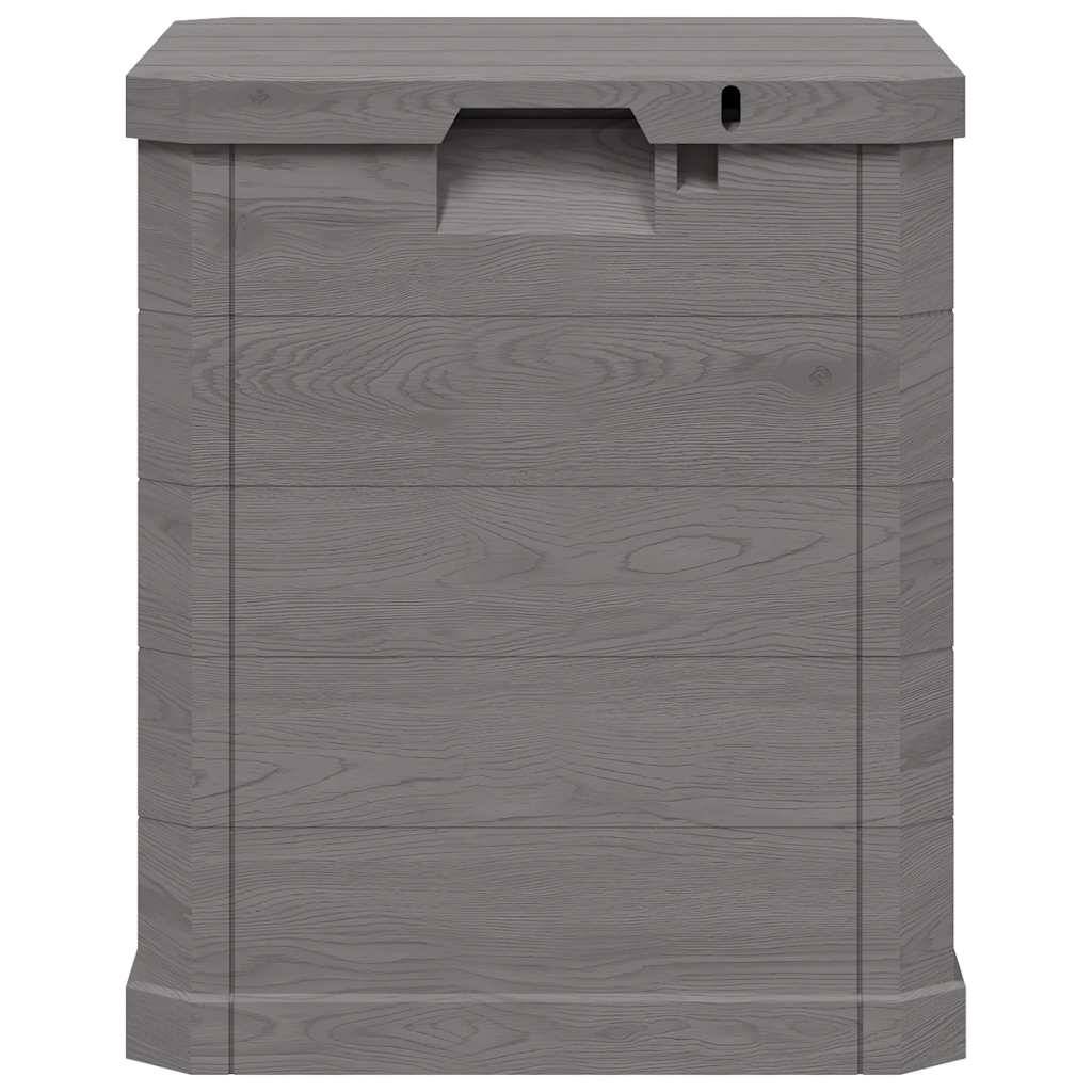 Caisse de Rangement en Plastique Aspect Bois Verrouillable pour Jardin 90L Marron 42,5x44x50 cm – ComfortXL Outdoor Living - Image 4