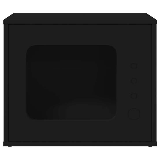 Maison Chat Élégante Bois Moderne Repos Noir 51cm pour Chat Robuste Sûr - ComfortXL Outdoor Living - Image 2