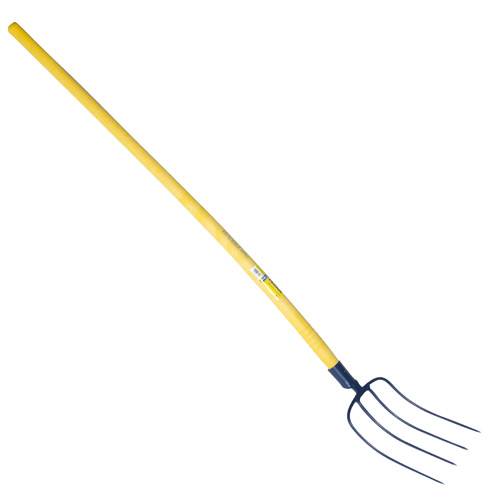 Outils Perrin - fourche à fumier douille 4 dents manche composite courbe 135 Outils Perrin