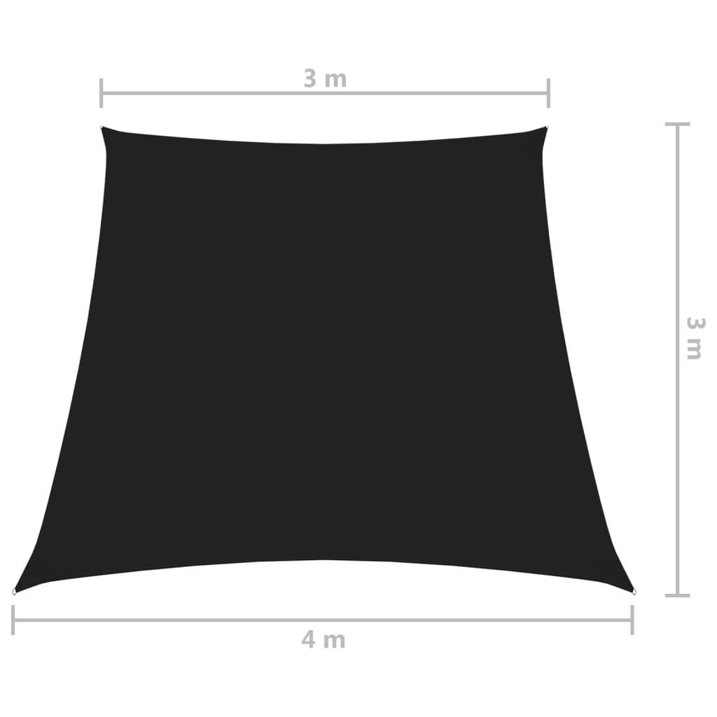 Helloshop26 - Voile toile d'ombrage parasol tissu oxford trapèze 3/4 x 3 m noir - Imagen 5