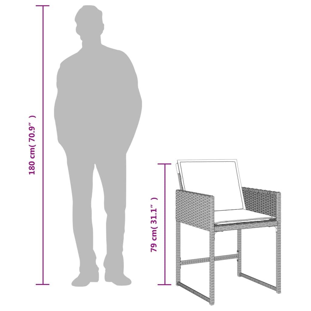 ComfortXL - Salon de Jardin Encastrable 8 Personnes Gris, Table 220cm et Chaises Compactes, Gain de Place – ComfortXL Outdoor Living - Image 4