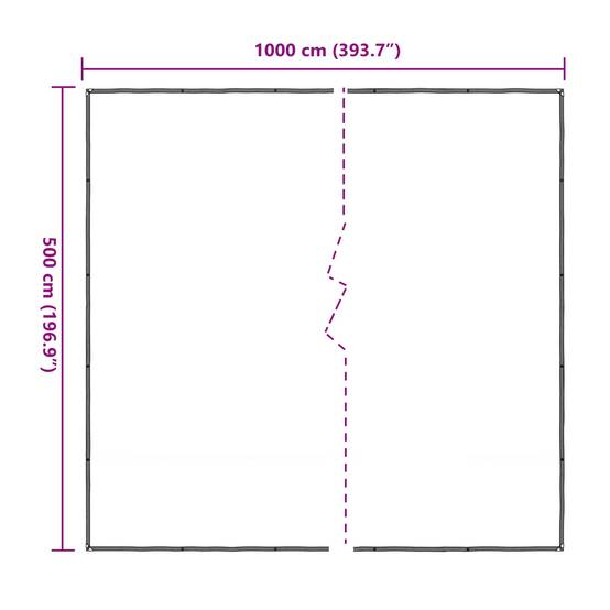 ComfortXL - Bâche protection plantes jardin terrasse PE translucide imperméable 5x10m - ComfortXL Outdoor Living - Image 8