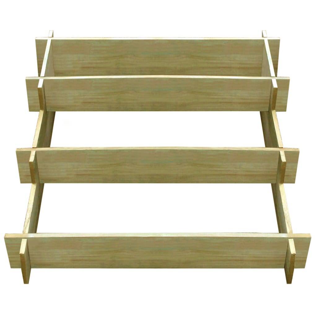 Maison Chic - Jardinière à 3 niveaux - Pot De Fleurs 90 x 90 x 35 cm Bois imprégné - Imagen 1