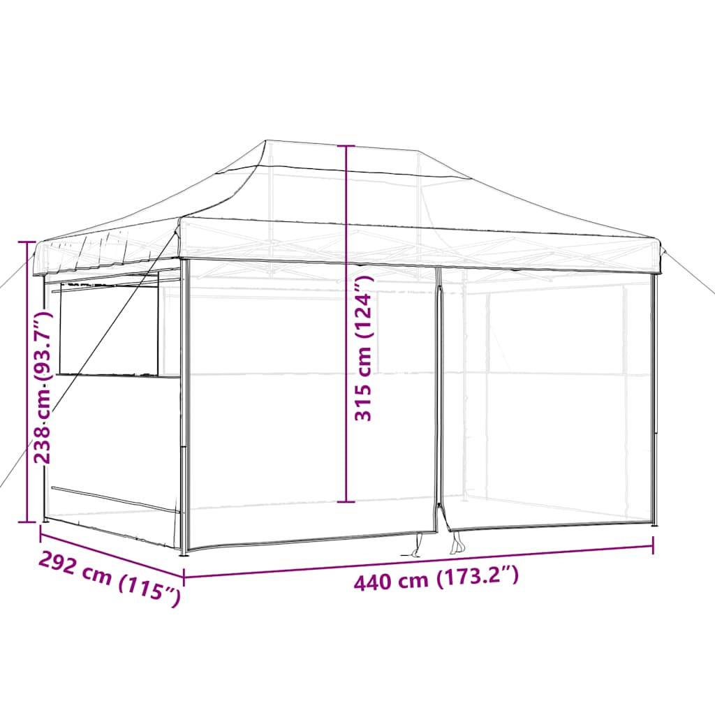 Maison Chic - Tente de réception pliable escamotable avec 4 parois latérales Maison Chic - Image 10
