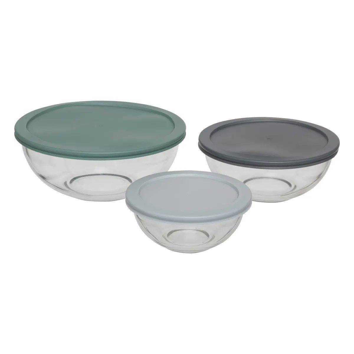 Lot de 3 Boîtes "Conservation" 22cm Transparent - Image 2