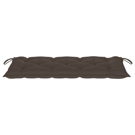 PANGIVO - Banc de jardin bois d'acacia naturel et taupe 120 x 58 x 90 cm - PANGIVO - Image 6