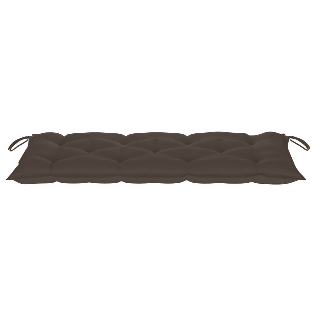 PANGIVO - Banc de jardin bois d'acacia naturel et taupe 120 x 58 x 90 cm - PANGIVO - Image 6