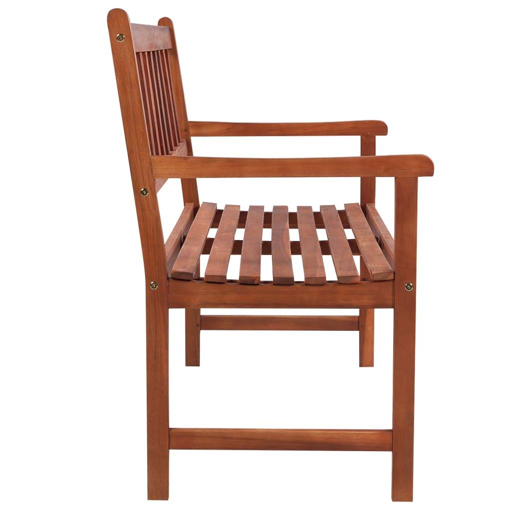 PANGIVO - Banc de jardin bois d'acacia naturel et taupe 120 x 58 x 90 cm - PANGIVO - Image 3