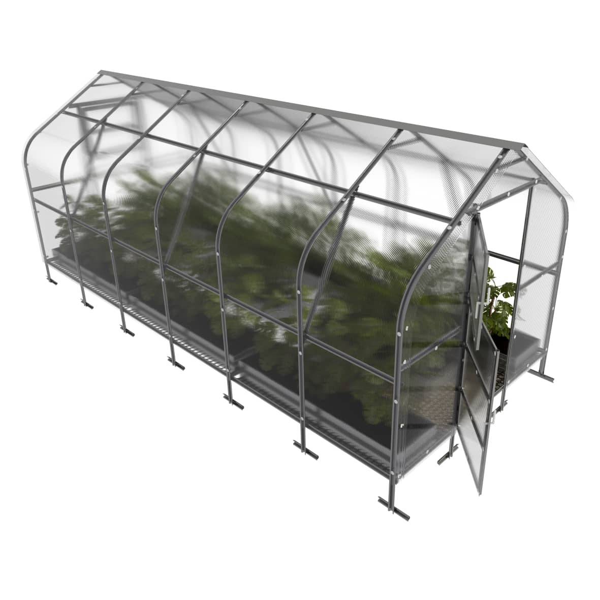 KLASIKA GREENHOUSES - Serre KLASIKA*DROP 15m2, 2,5m x 6m, 4 mm avec revêtement en polycarbonate - Image 4