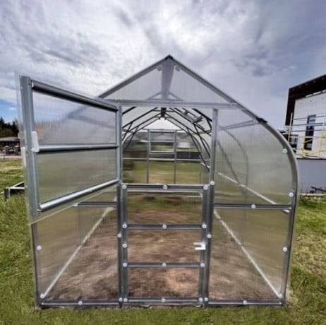 Serre KLASIKA*DROP 15m2, 2,5m x 6m, 4 mm avec revêtement en polycarbonate - Image 6