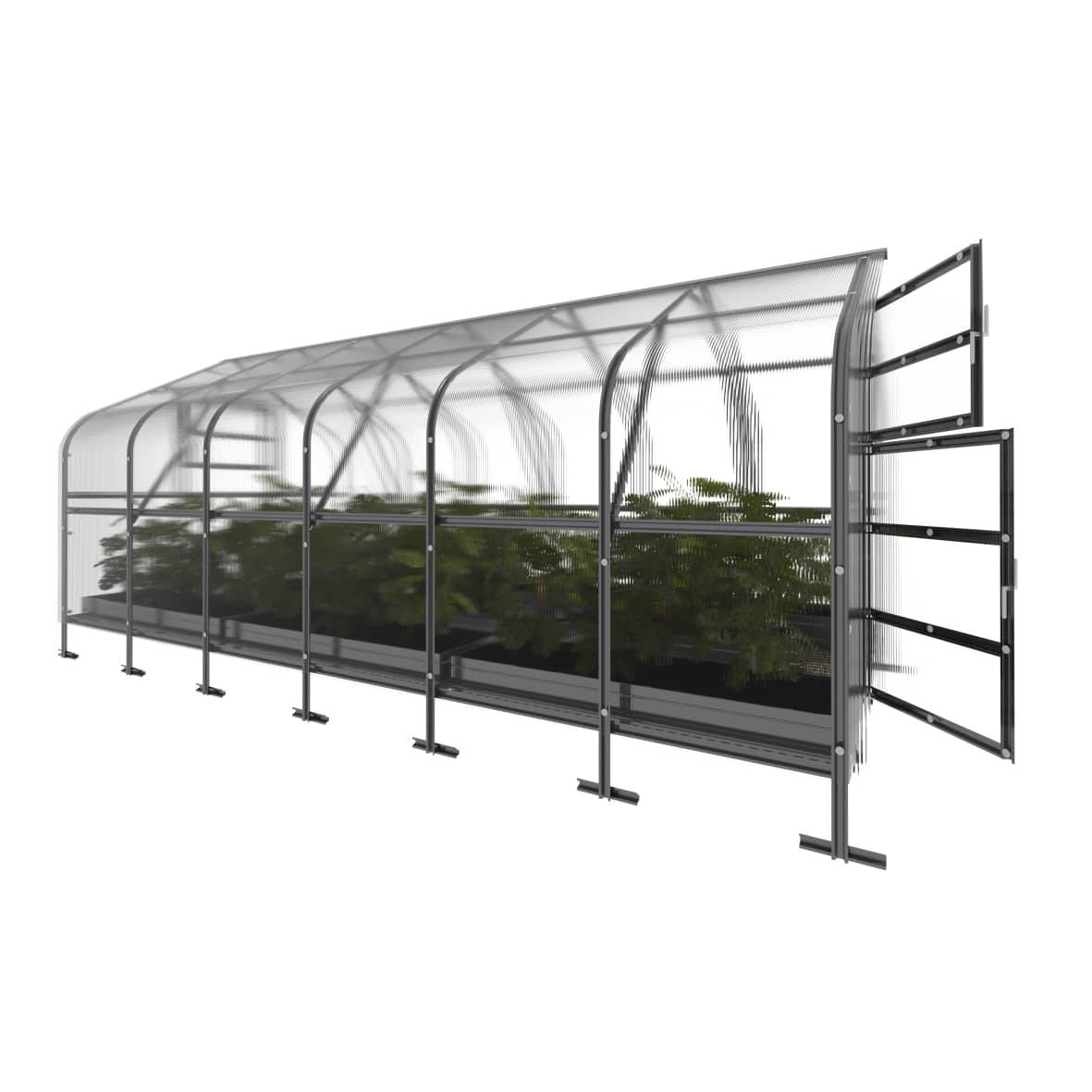 KLASIKA GREENHOUSES - Serre KLASIKA*DROP 15m2, 2,5m x 6m, 4 mm avec revêtement en polycarbonate - Image 6