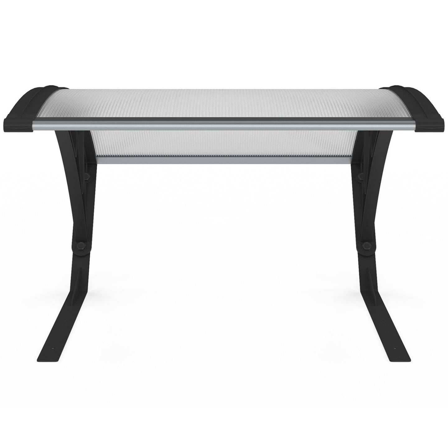 IDMARKET - Toit de protection UV en polycarbonate pour robot tondeuse gris anthracite - Image 3