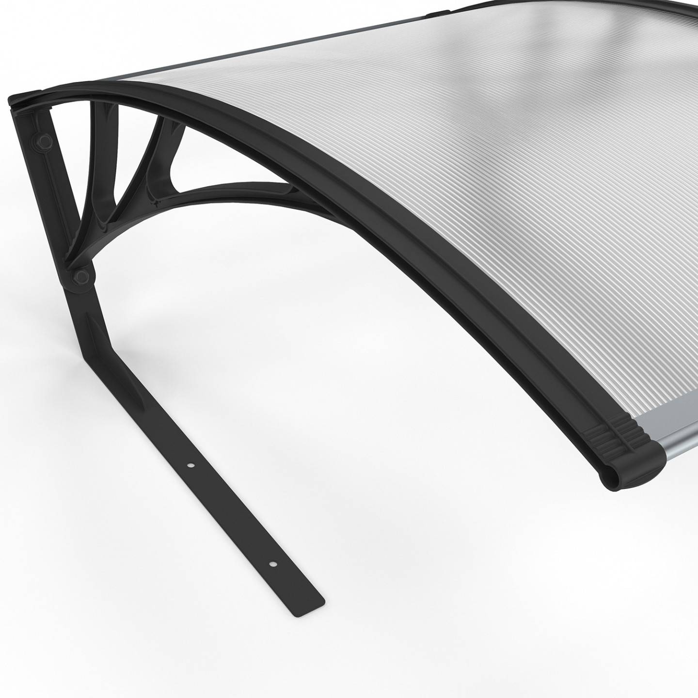 IDMARKET - Toit de protection UV en polycarbonate pour robot tondeuse gris anthracite - Image 6