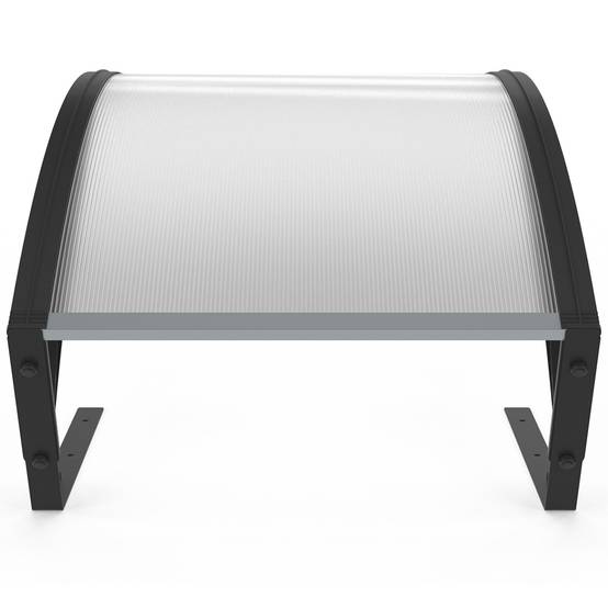 IDMARKET - Toit de protection UV en polycarbonate pour robot tondeuse gris anthracite - Image 4