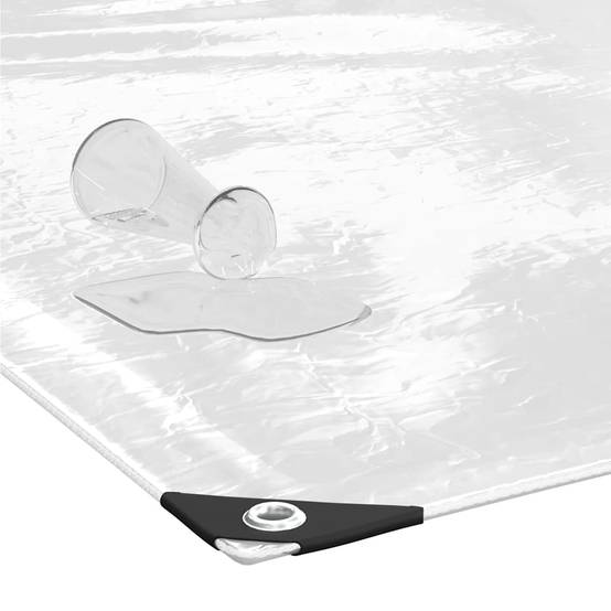 PANGIVO - Couverture végétale PVC transparent et blanc 1000 x 100 x 0.029 cm - PANGIVO - Image 4