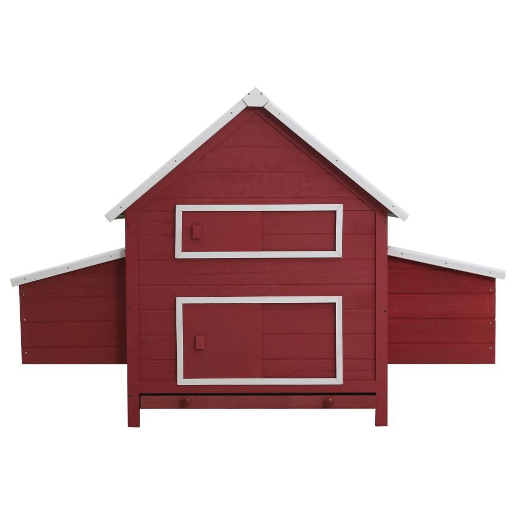 Helloshop26 - Poulailler 157 x 97 x 110 cm bois rouge - Imagen 3