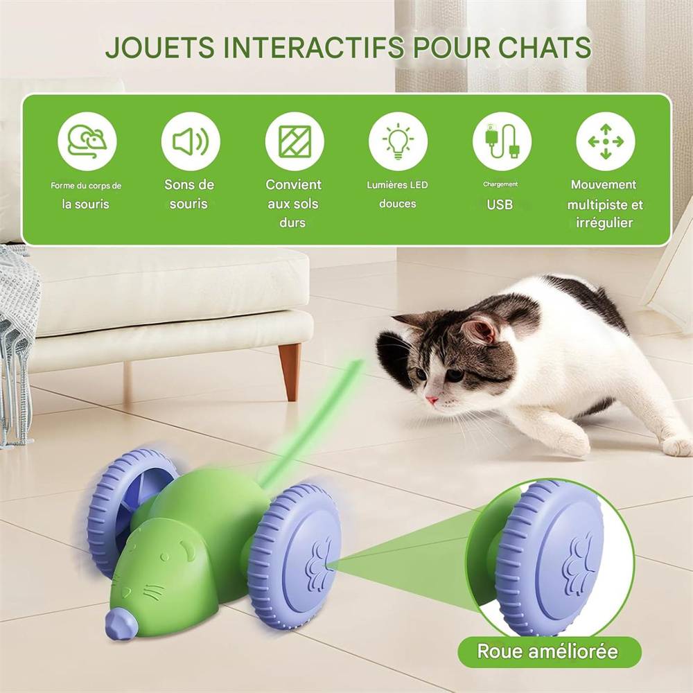 DtopbuyAge - Jouet souris pour chat(Blanc) DtopbuyAge - Image 5