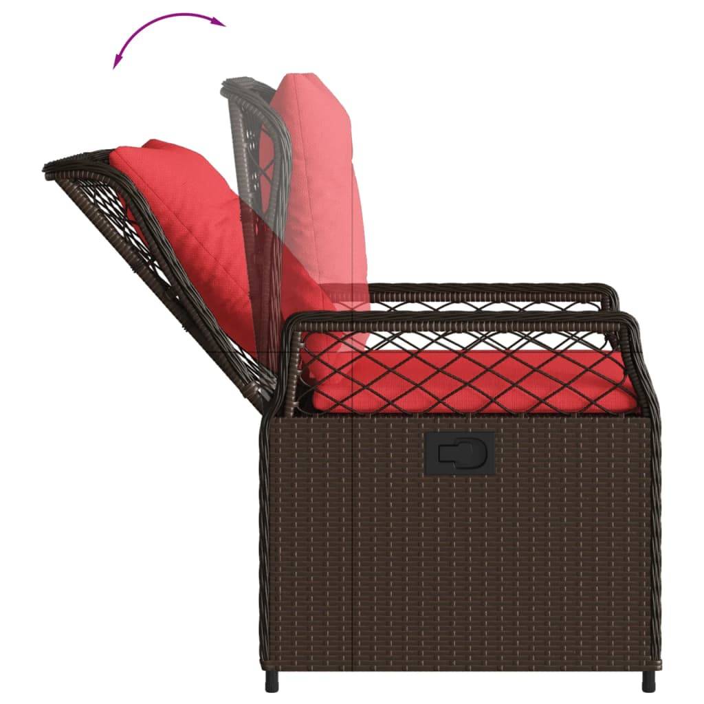 Chaise bois composite tissu marron  55 x 60 x 93 cm  - p3 - Image 8