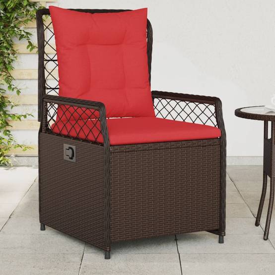 Chaise bois composite tissu marron 55 x 60 x 93 cm - p3 - Image 2