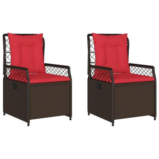 Chaise bois composite tissu marron 55 x 60 x 93 cm - p3 - Image 1