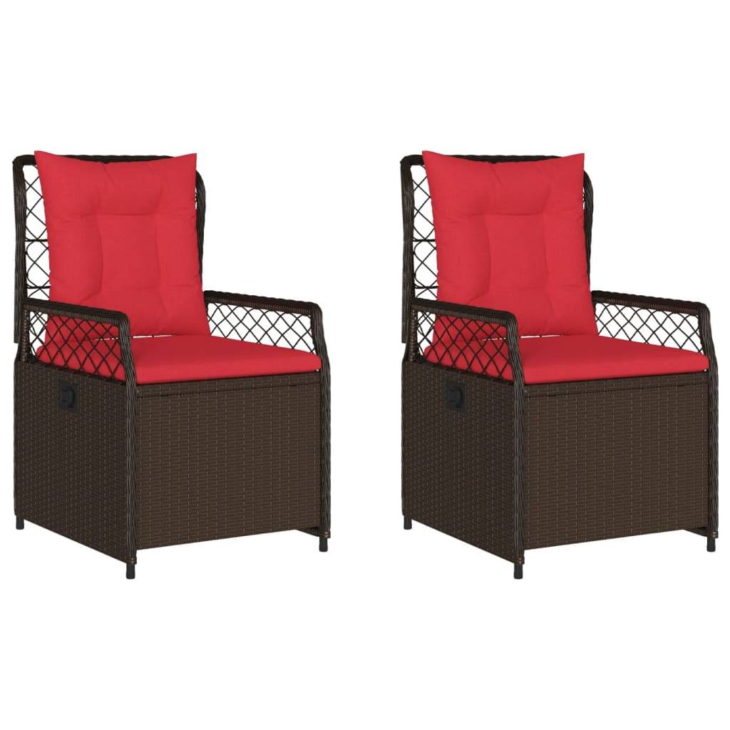 Chaise bois composite tissu marron  55 x 60 x 93 cm  - p3 - Image 1